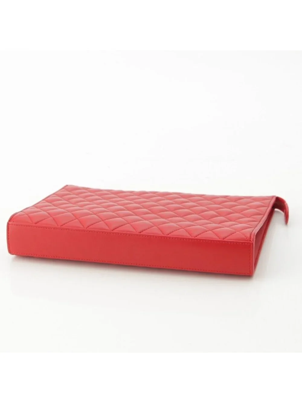 Chanel Lambskin Quilted CC Logo Clutch